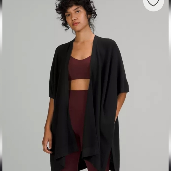 Lululemon Merino Wool Short Sleeve Wrap Sz XS/S Gorgeous - Picture 1 of 15